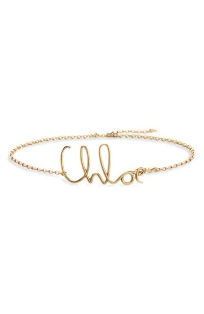 chloe script belt